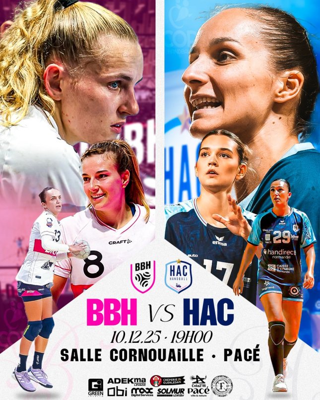 HAND - 🤾 BBH et HAC s’affrontent à Pacé !