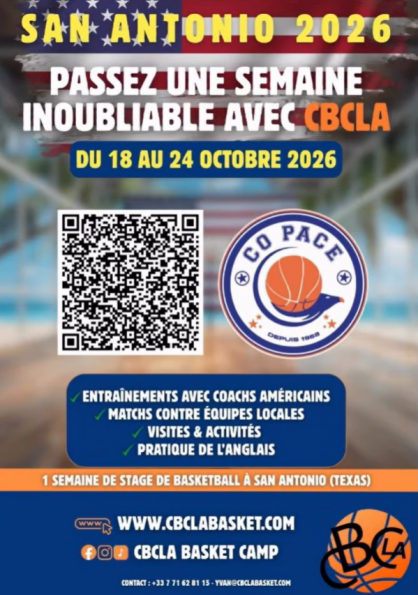 BASKET - 🏀 Cap sur l’Amérique avec le Projet San Antonio 2026
