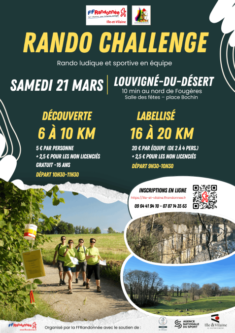 RANDO -🚶Le COP au défi du Rando Challenge à Louvigné-du-Désert