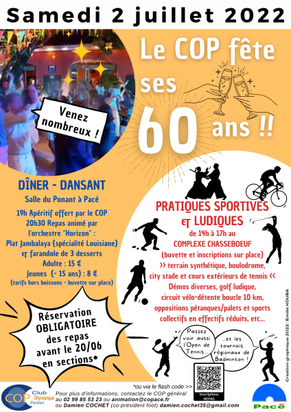 02/07/2022 : Fêtez les 60 ans du COP !