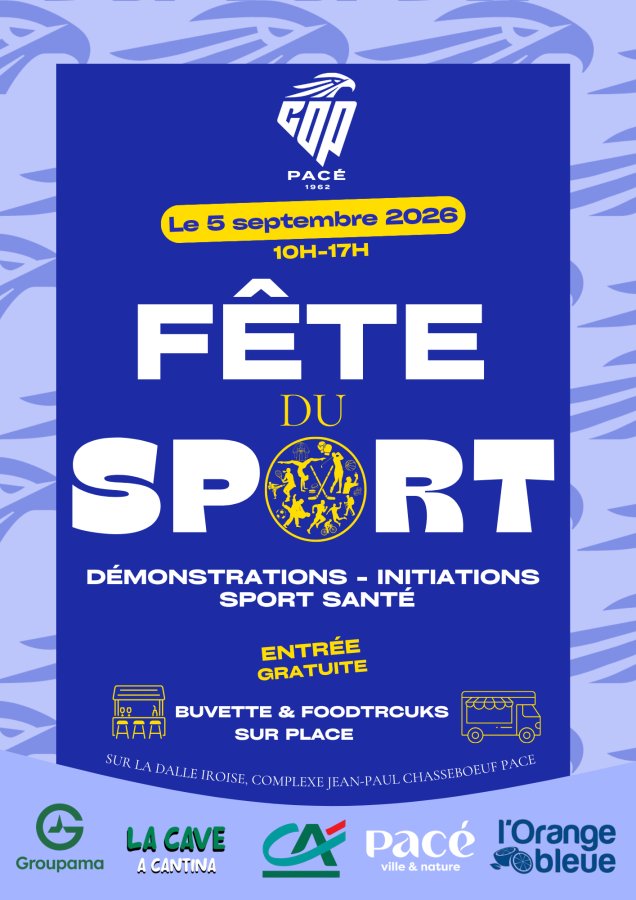La FETE DU SPORT 🔵⚪: le rendez-vous incontournable du Cop le 5 septembre !