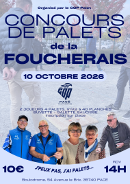PALET -🏆Le concours de la Foucherais revient le 10 octobre !
