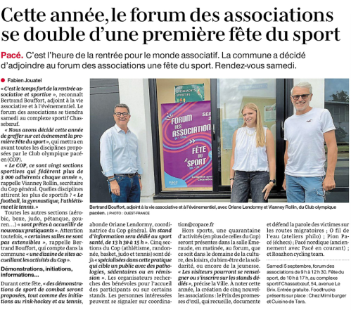 Ouest-France met en lumière la Fête du Sport et le Forum des Associations