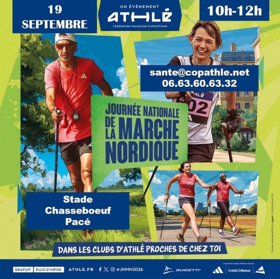 ATHLE - 🏃 Journée Nationale de la Marche Nordique le COP ouvre ses portes !